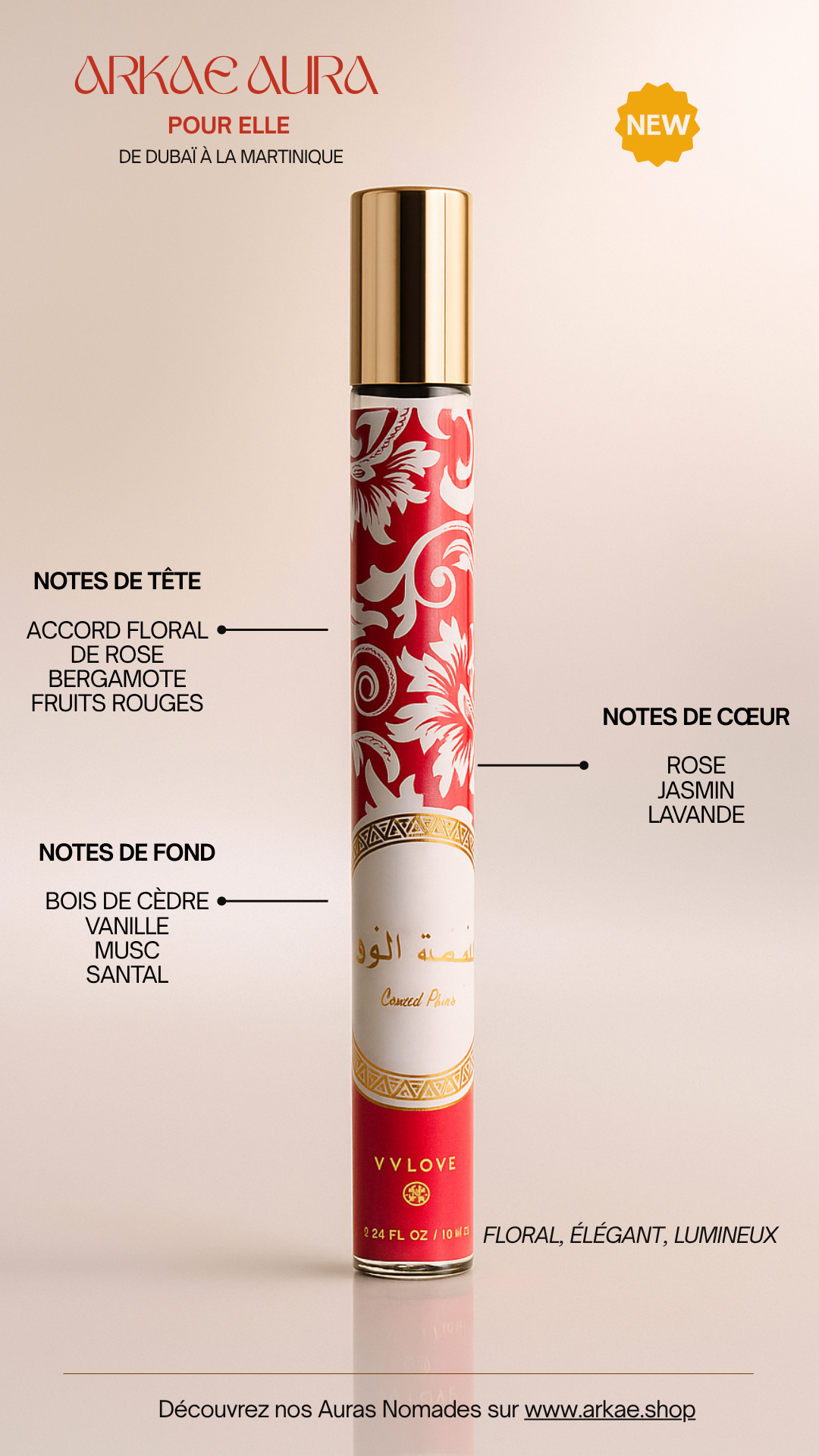 🌹 ETERNAL ROSE - Aura Nomade pour Elle - 33 ml