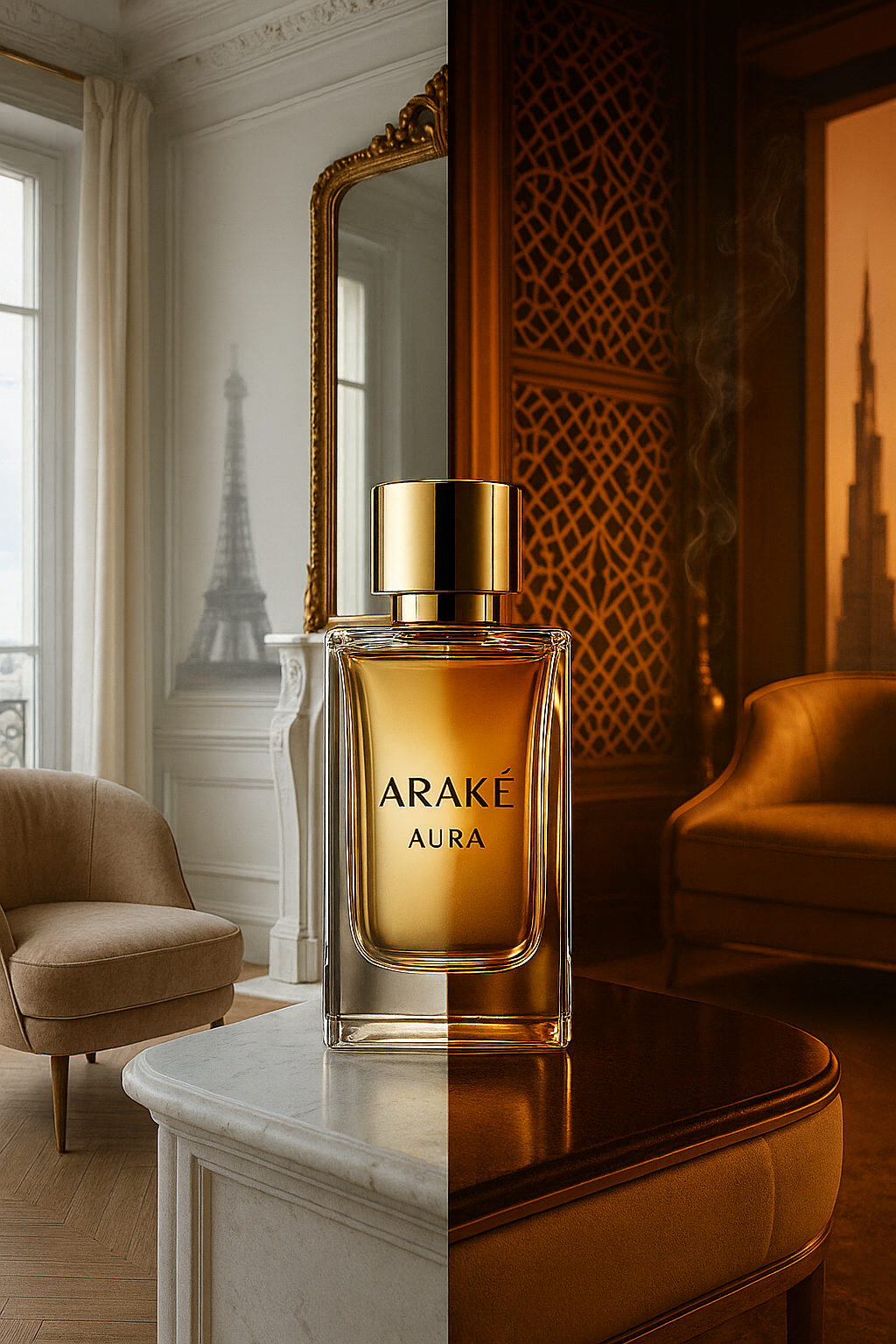🌍 De Paris à Dubaï : l’influence de deux univers dans les parfums d’exception