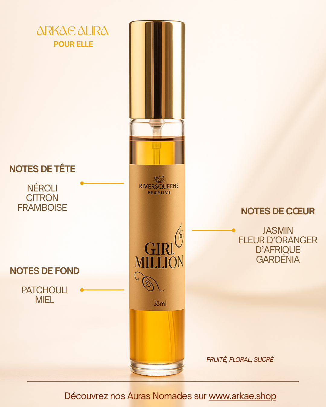 💛 GIRL MILLION — Aura Nomade pour Elle — 33 ml