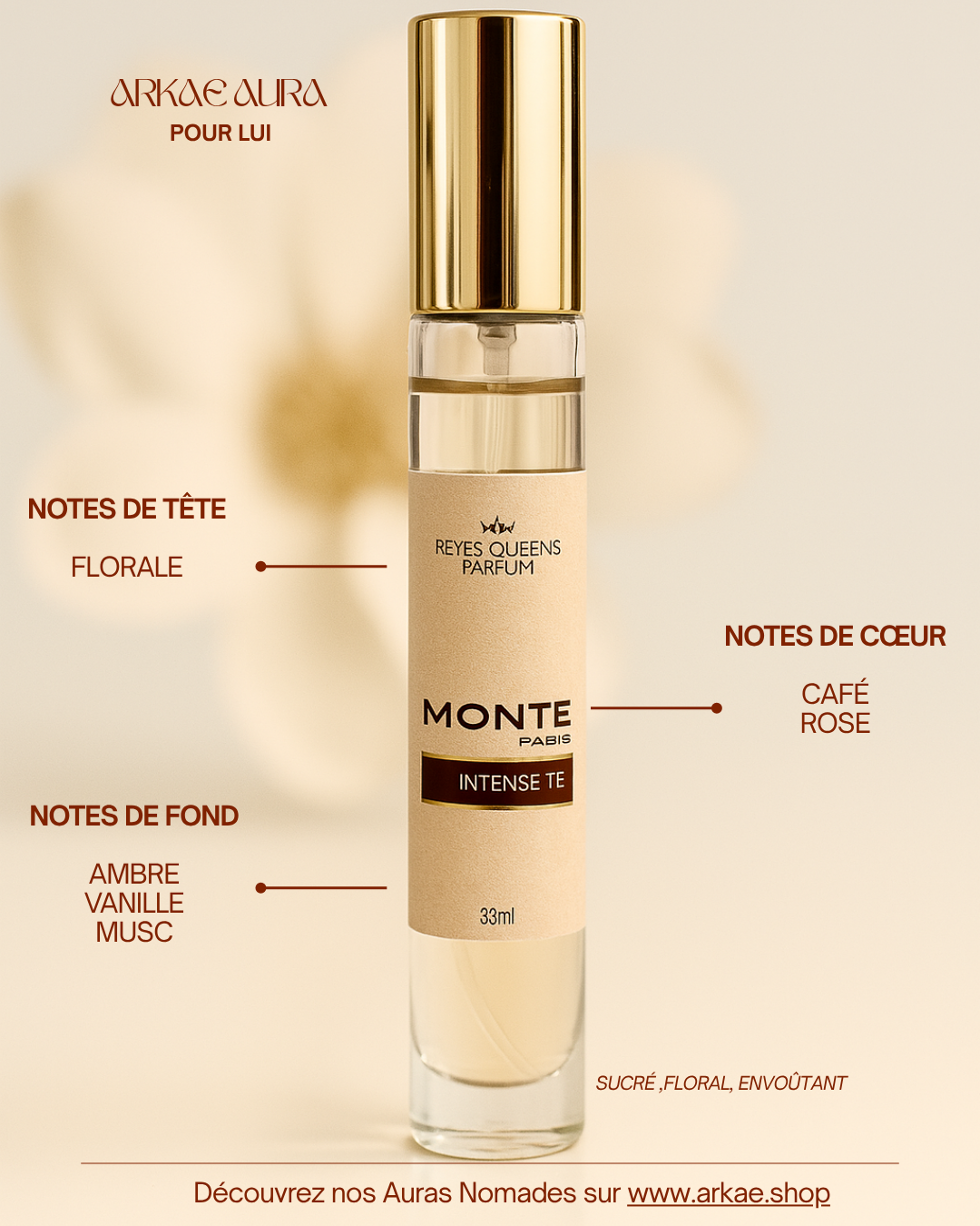 🖤 MONTE PARIS INTENSE TÉ — Aura Nomade pour Lui — 33 ml